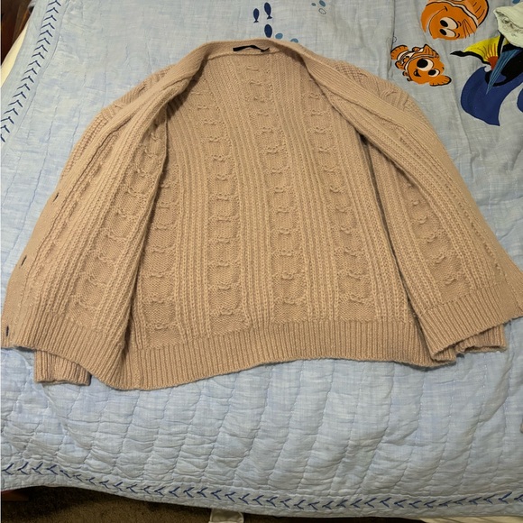 🌸🍂JENNI KAYNE Cable Cocoon Cardigan in Blush/Pink - Picture 6 of 10